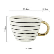 Caneca Geometric Pintada a Mão - 330ml