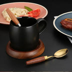 Talheres Luxo Inox & Madeira - 4 Peças