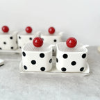 Porta Condimentos Bolinhas Cerâmica - Individual ou 2pcs