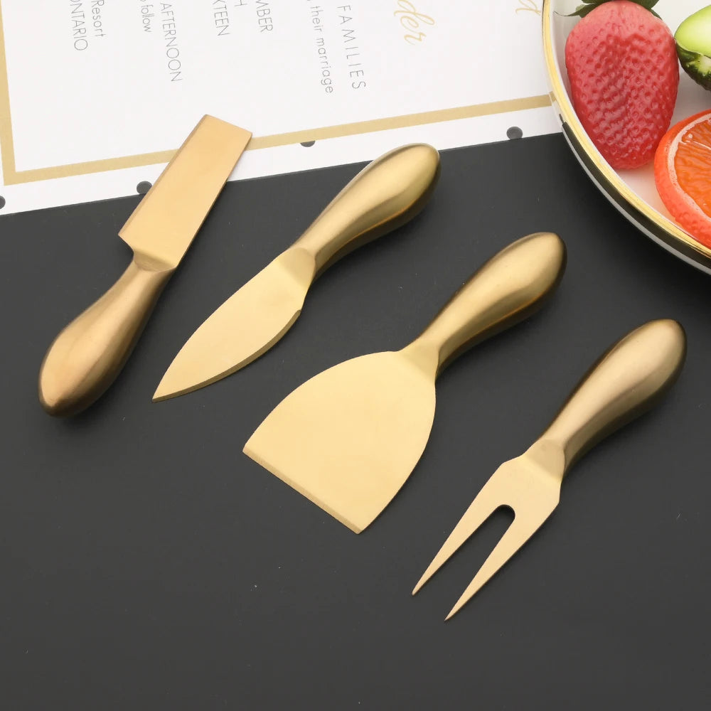 Jogo Cortadores de Queijo Gold 6 Pcs