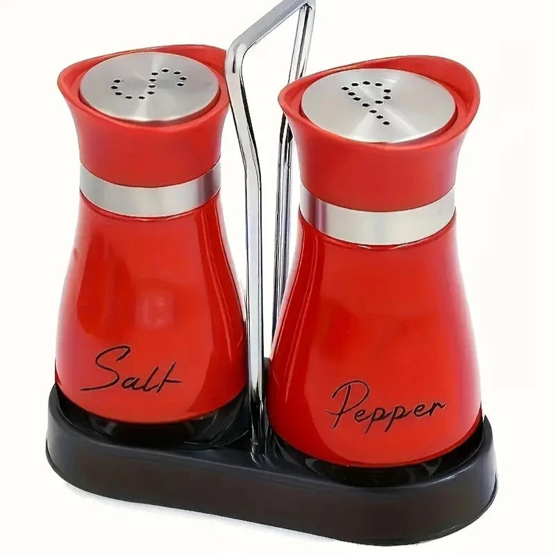Conjunto Saleiro e Pimenteiro em Aço Inox