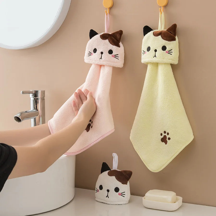 Toalha para Mãos Gatinho Colorido