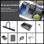 Pia Inteligente para Cozinha Cuba + Display Led