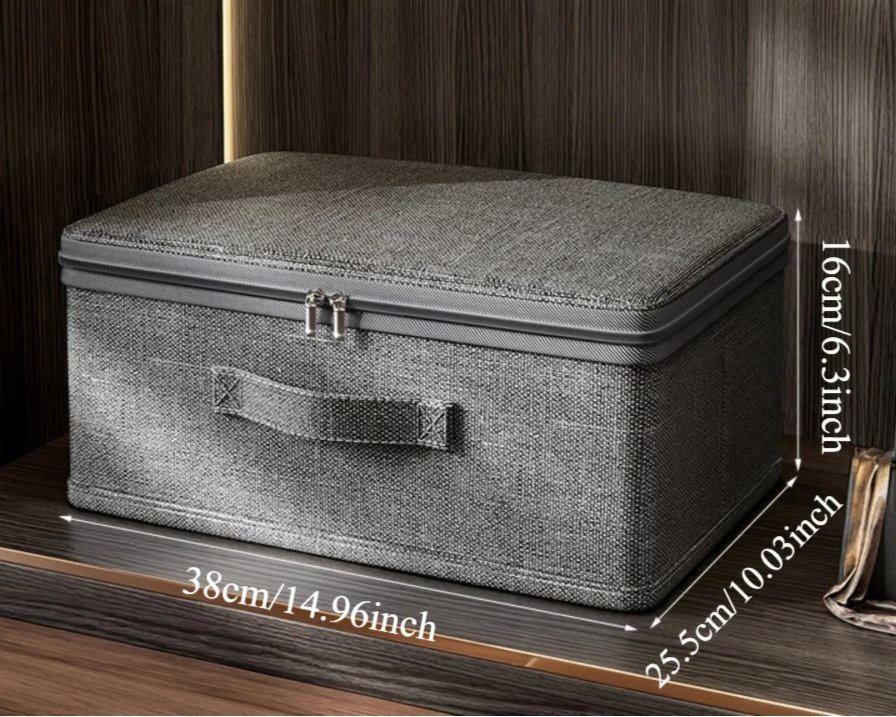 Caixa de Armazenamento de Lona Empilhável com Tampa