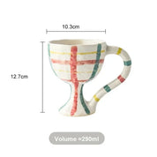 Caneca Pintura Abstrata em Cerâmica - 290ml