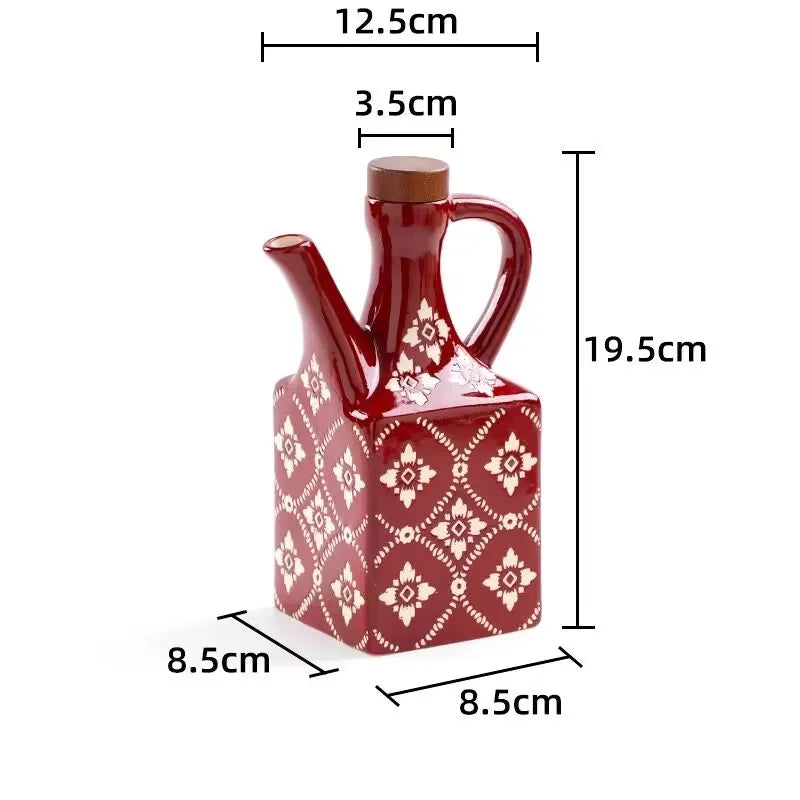 Jarro de Armazenamento Cerâmico Elegante para Cozinha