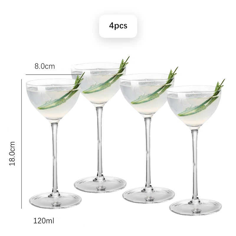 Kit Taças de Cristal para Coquetéis 120ml - 2 ou 4pcs