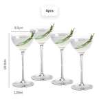 Kit Taças de Cristal para Coquetéis 120ml - 2 ou 4pcs