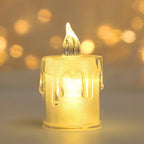 Vela led sem chama desejando luz de chá branco quente vela sem chama dia das bruxas natal casamento decoração 4 tamanho vela luz