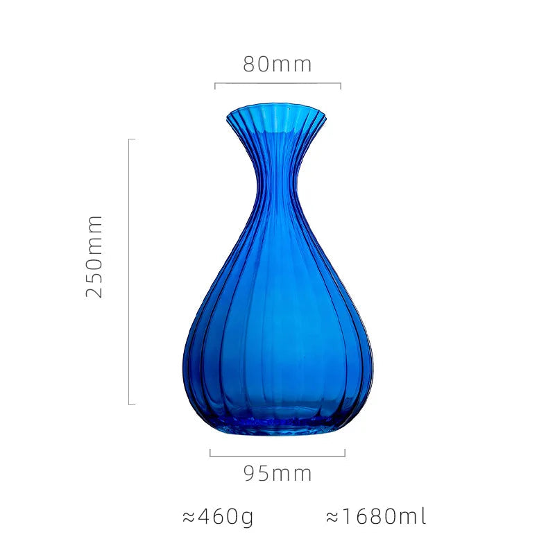 Taças de Cristal Azul Safira para Vinho e Coquetéis