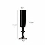 Taça Black em Cristal com Design Slim para Bebidas Especiais