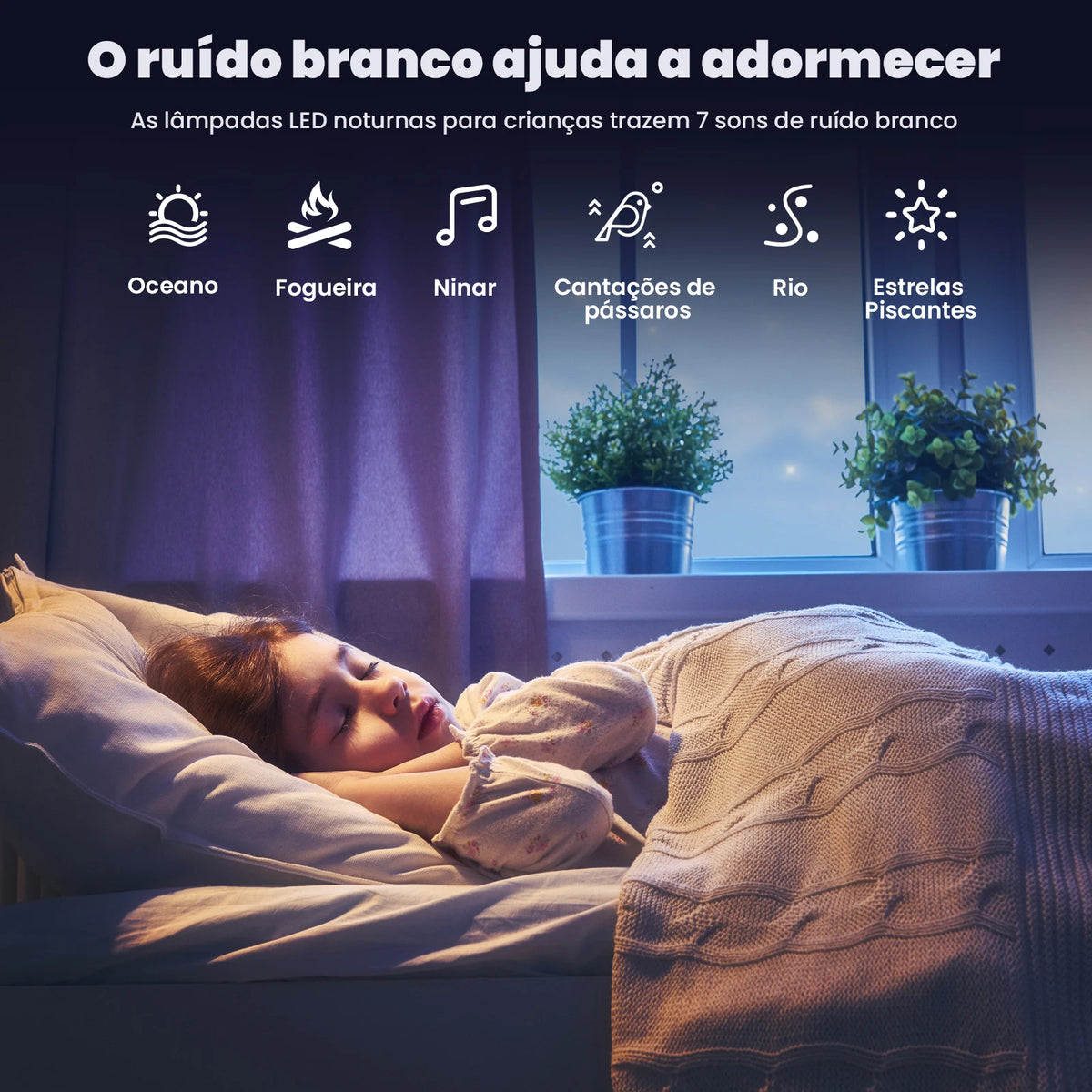 Luminária Projetor Astronauta Galáxia LED com Bluetooth e Controle Remoto