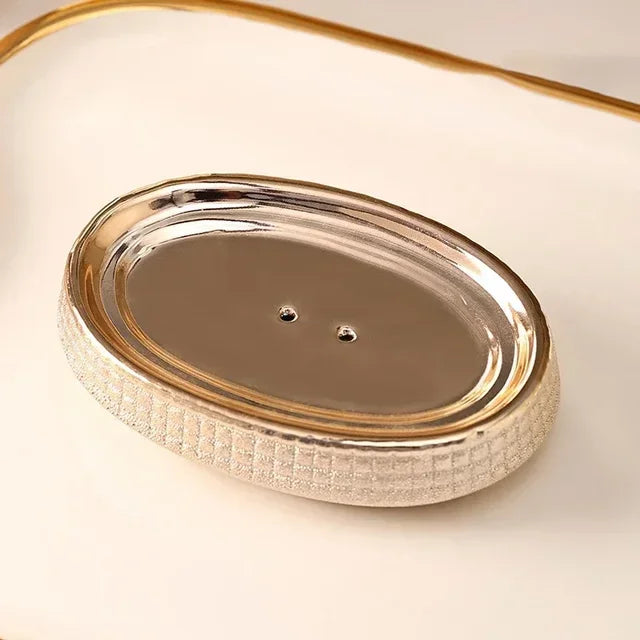 Linha Acessórios Rosé Individual ou Kit 4 Pcs em Cerâmica