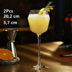 Taça de Vidro Moderna para Drinks e Espumantes 220ml – Individual, 2 ou 4 Peças