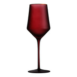 Taça de Cristal Fosco Nórdico com Elegante Borda Dourada