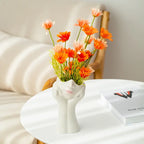 Escultura Rosto Feminino em Cerâmica