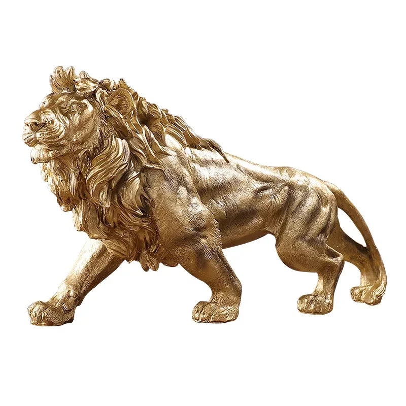 Escultura Leão Dourado