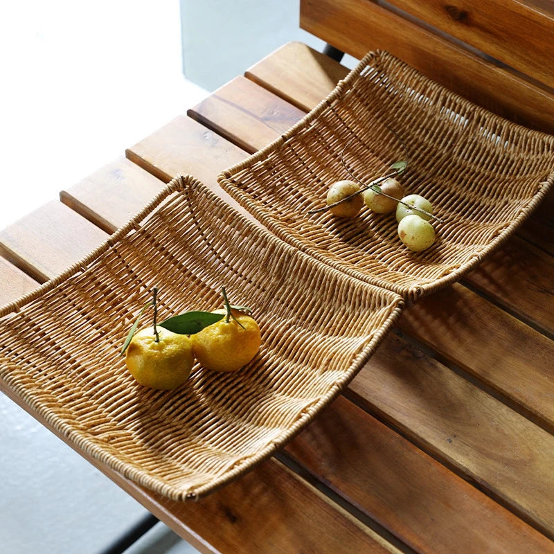Cesta de Armazenamento em Rattan