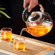 Chaleira de Vidro com Infusor para Chá