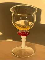 Taça de Vinho Cogumelo de Vidro