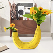 Vaso Decorativo de Resina em Forma de Banana