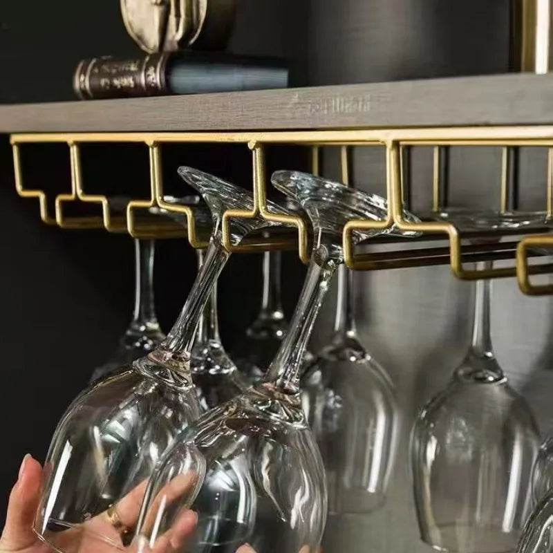 Suporte para Taças de Vinho em Metal para Armário Design Contemporâneo