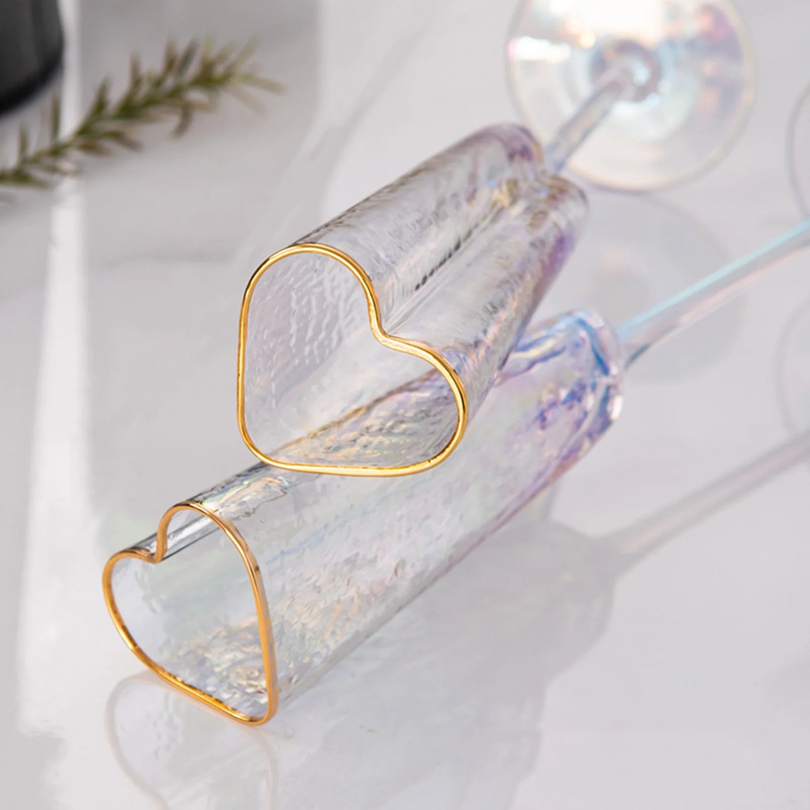 Kit Taças Heart Color para Champanhe 2 Pcs