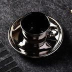 Conjunto Xícara para Café Estilo Europeu com Acabamento Luxuoso