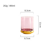 Vidro de vinho tinto dourado nórdico, vidro de cristal, champanhe, suco doméstico, copo de vinho, modelo de sala, bar, utensílios de bar