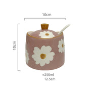 Frasco Cerâmico Margarida para Temperos - 250ml