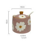 Frasco Cerâmico Margarida para Temperos - 250ml