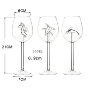 Taça de Vinho com Design Marinho Exclusivo