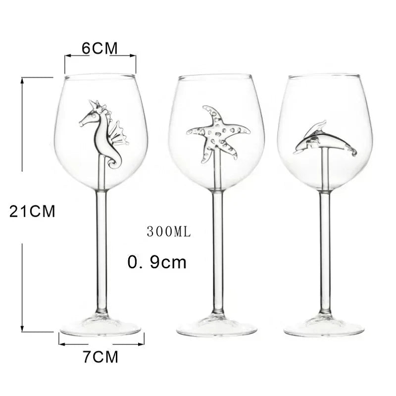 Taça de Vinho com Design Marinho Exclusivo