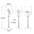 Taça de Vinho com Design Marinho Exclusivo