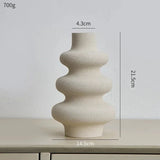 Vaso Branco em Cerâmica