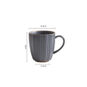 Caneca Cerâmica Canelada - 280ml