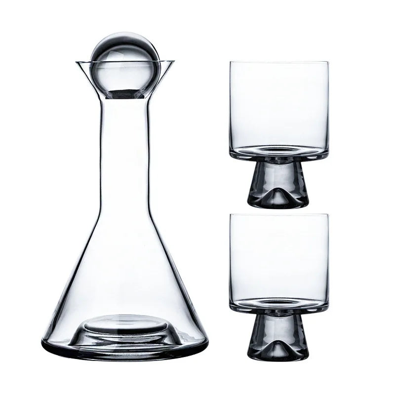 Jarra de Vidro Borosilicato Luxo 1.5L com Copos 260ml