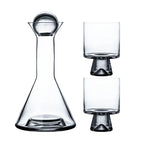 Jarra de Vidro Borosilicato Luxo 1.5L com Copos 260ml
