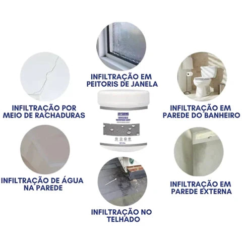 Impermeabilizante Transparente para Vedação e Reparos Contra Vazamentos