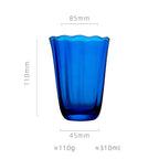 Taças de Cristal Azul Safira para Vinho e Coquetéis