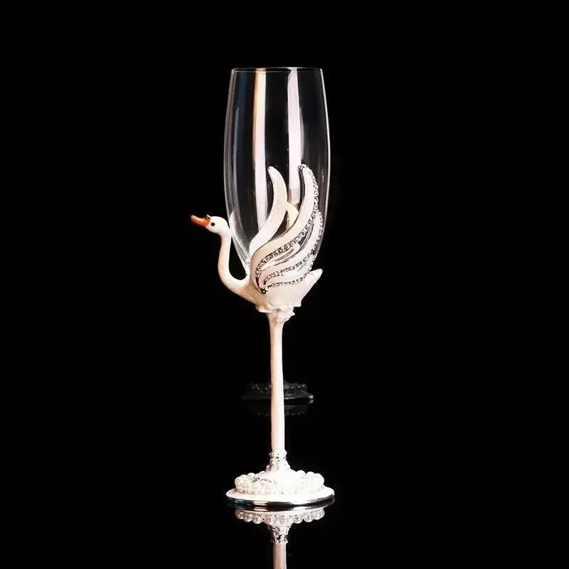 Taças Cisne Esmaltada Individual ou kit 2 Pcs