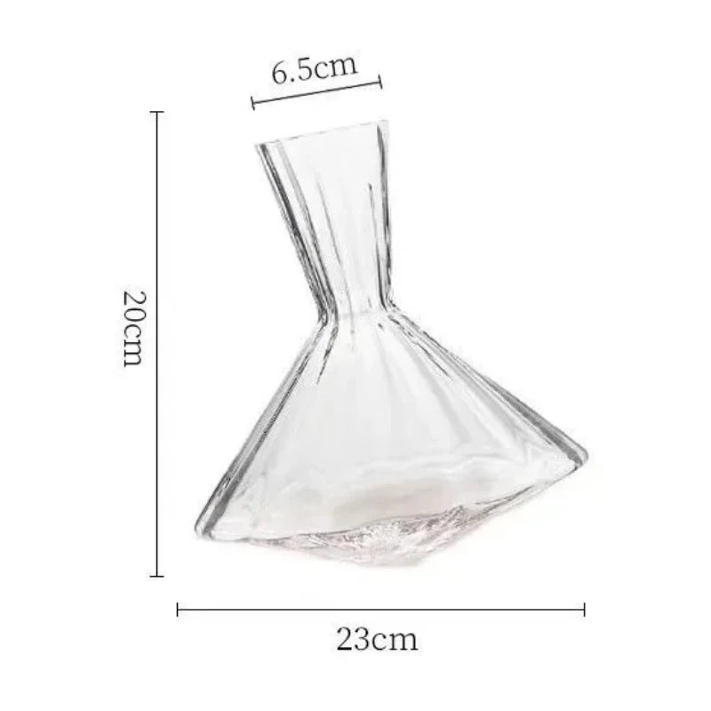 Decanter de Cristal com Base Giratória 360° para Vinho e Whisky - 750ml