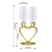 Taça Dupla Love Dourada e Prata