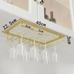 Suporte para Taças de Vinho em Metal para Armário Design Contemporâneo