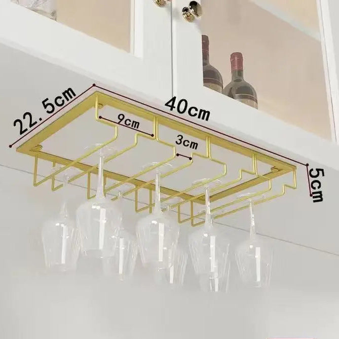 Suporte para Taças de Vinho em Metal para Armário Design Contemporâneo