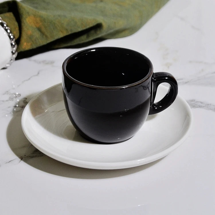 Conjunto Xícara para Café Estilo Europeu com Acabamento Luxuoso