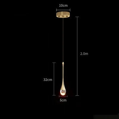 Modern Bubble Crystal Chandelier, Lâmpada suspensa, Luzes pendentes para sala de jantar, Quarto, Bar, Café, Lâmpada LED para decoração de casa