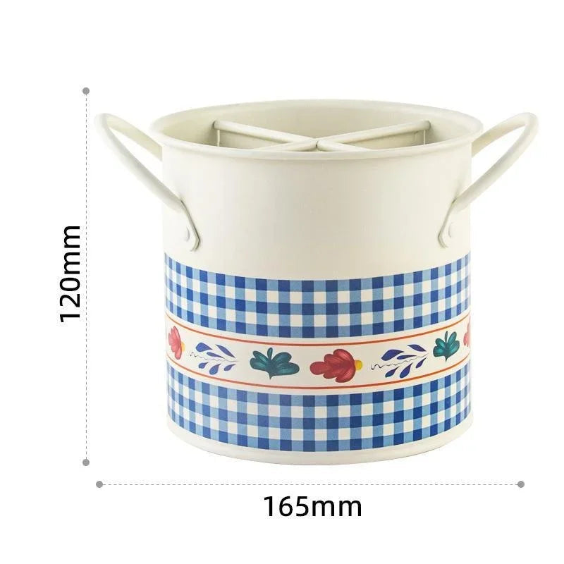 Organizador Vintage Multiuso para Utensílios de Cozinha