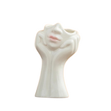 Escultura Rosto Feminino em Cerâmica