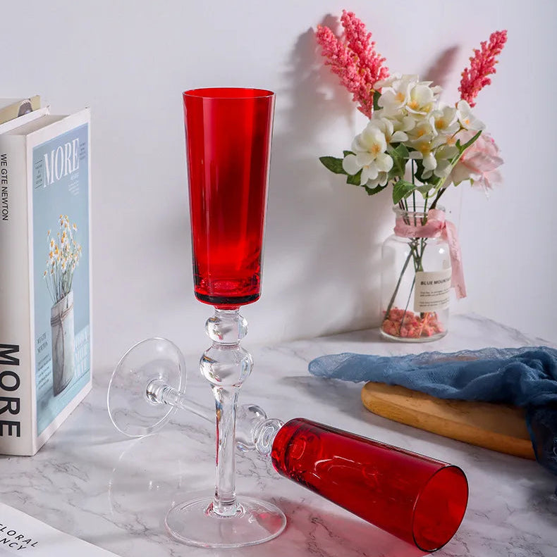 Taça de Cristal Colorida Vintage - 220ml